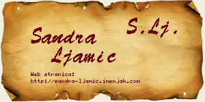 Sandra Ljamić vizit kartica